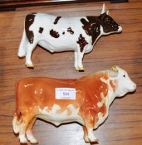 BESWICK BULL & BESWICK STYLE BULL