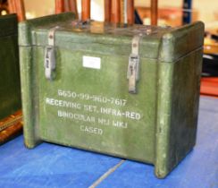 VINTAGE MILITARY BAKELITE INFRA RED BINOCULARS CASE