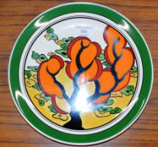 REPRODUCTION CLARICE CLIFF BIZARRE DISPLAY PLATE
