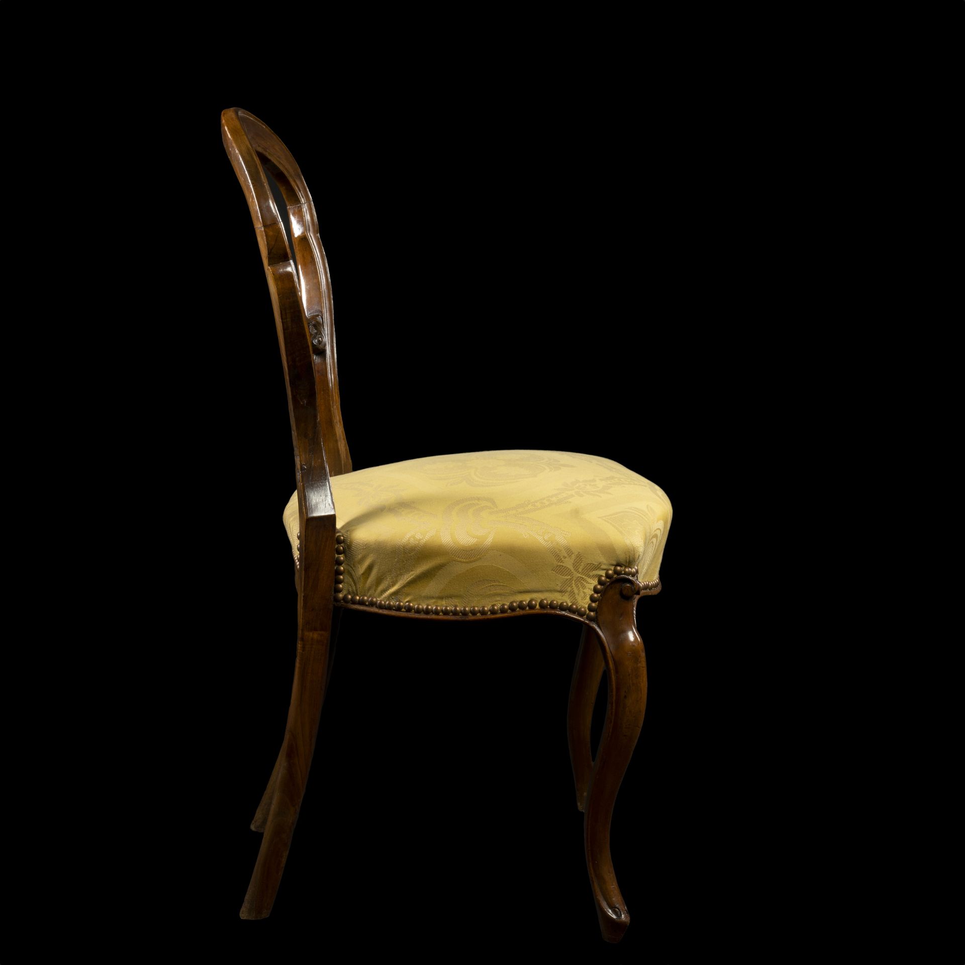 Sei sedie in noce, Inghilterra, XIX secolo - Bild 2 aus 2