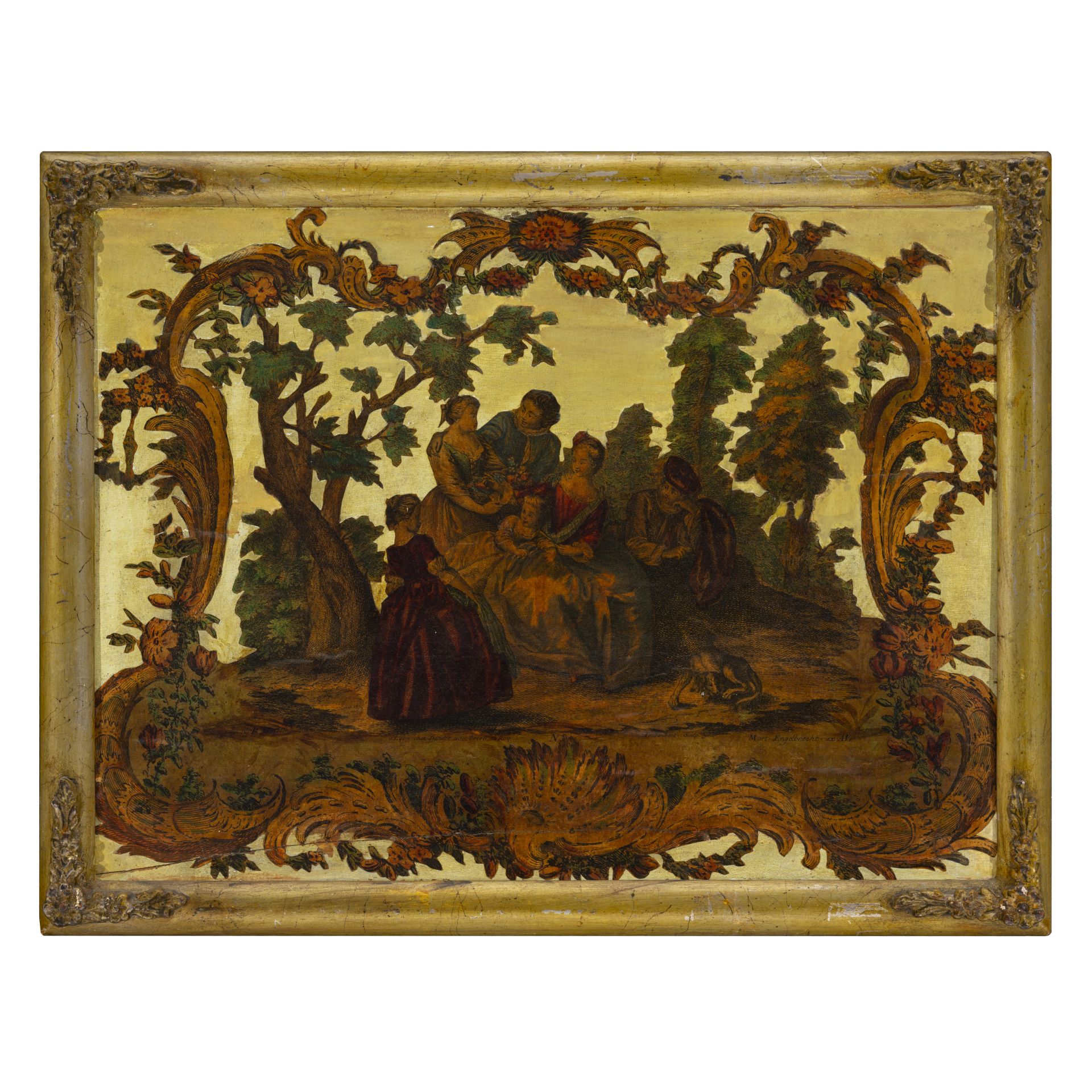 Due pannelli decorati ad arte povera, Piemonte, XVIII secolo - Bild 2 aus 7