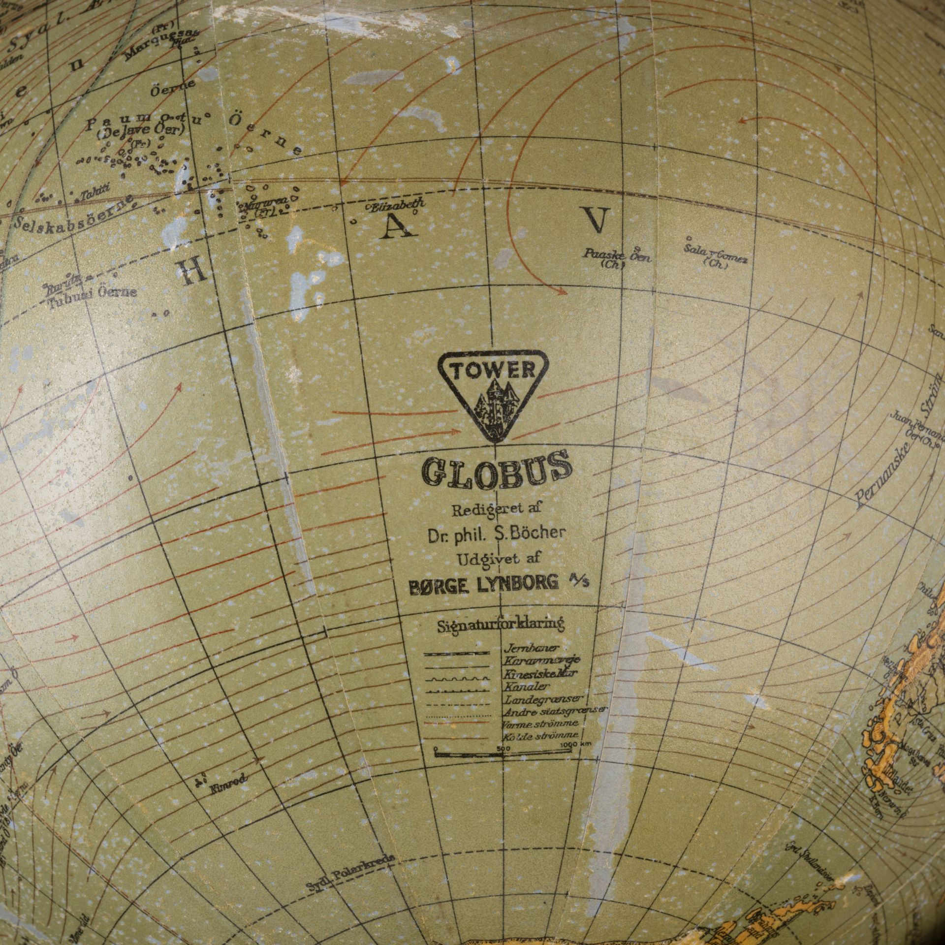 Globo terrestre con supporto in legno - Bild 2 aus 2