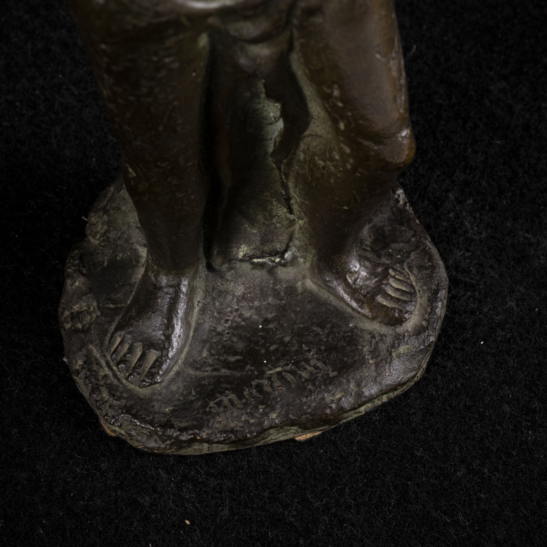 Scultura in bronzo patinato - Image 4 of 4