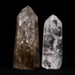 Due obelischi in cristallo di rocca