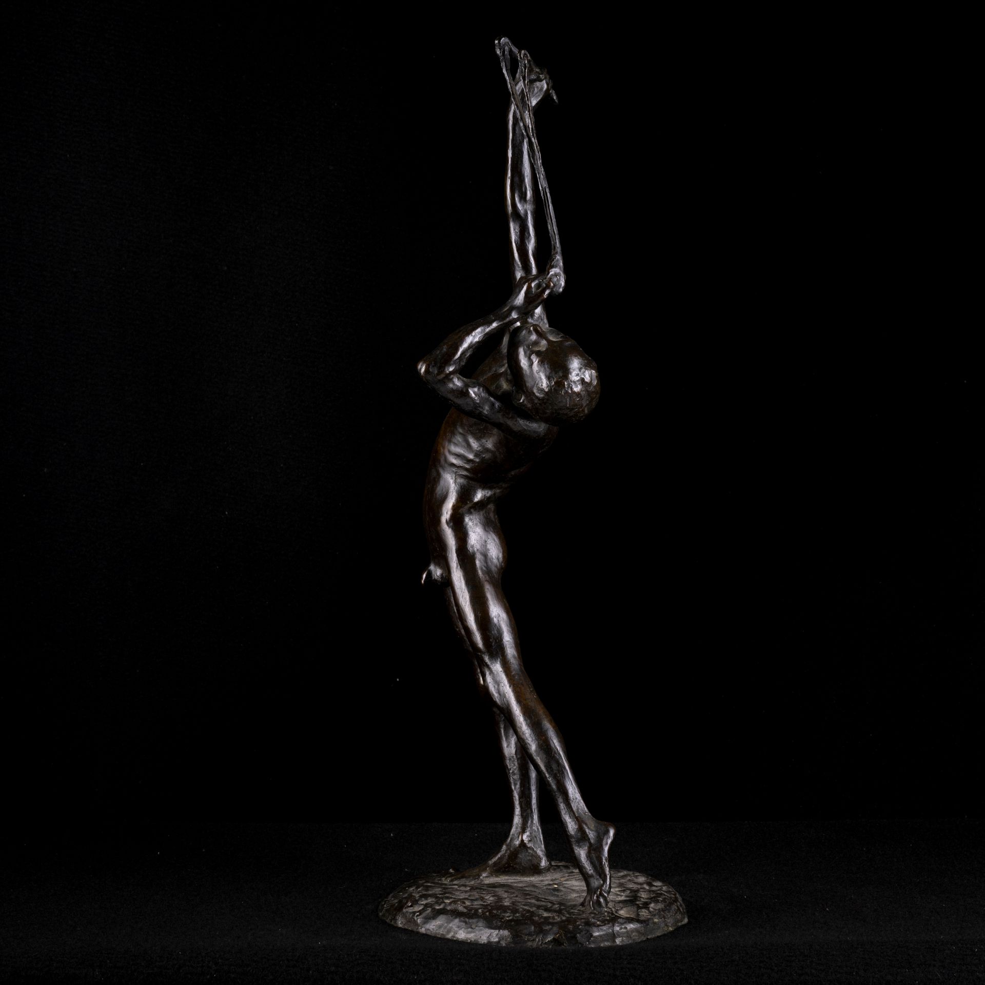 Scultura in bronzo patinato - Image 3 of 4