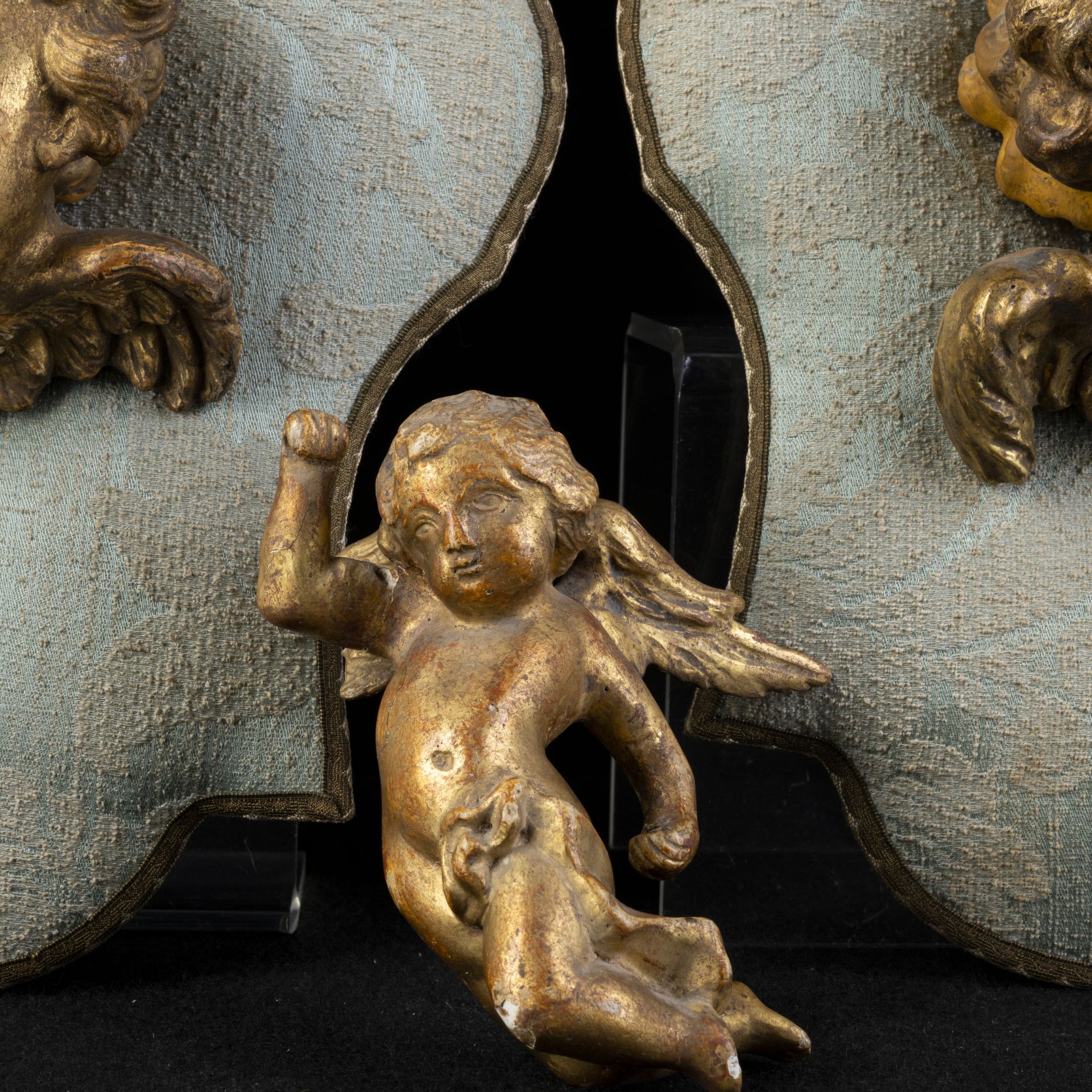 Coppia di cherubini e statua di angelo - Bild 4 aus 4