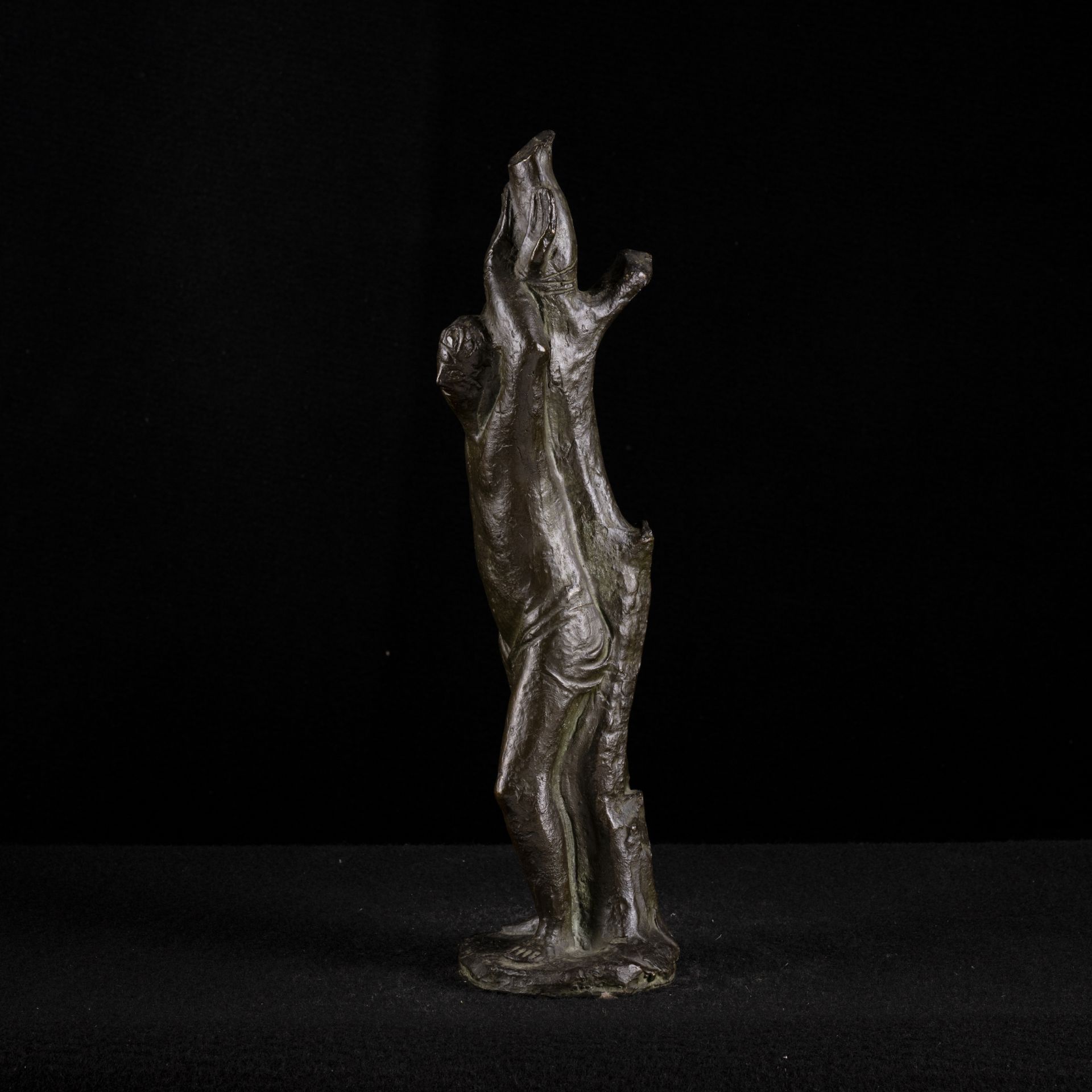 Scultura in bronzo patinato - Image 2 of 4