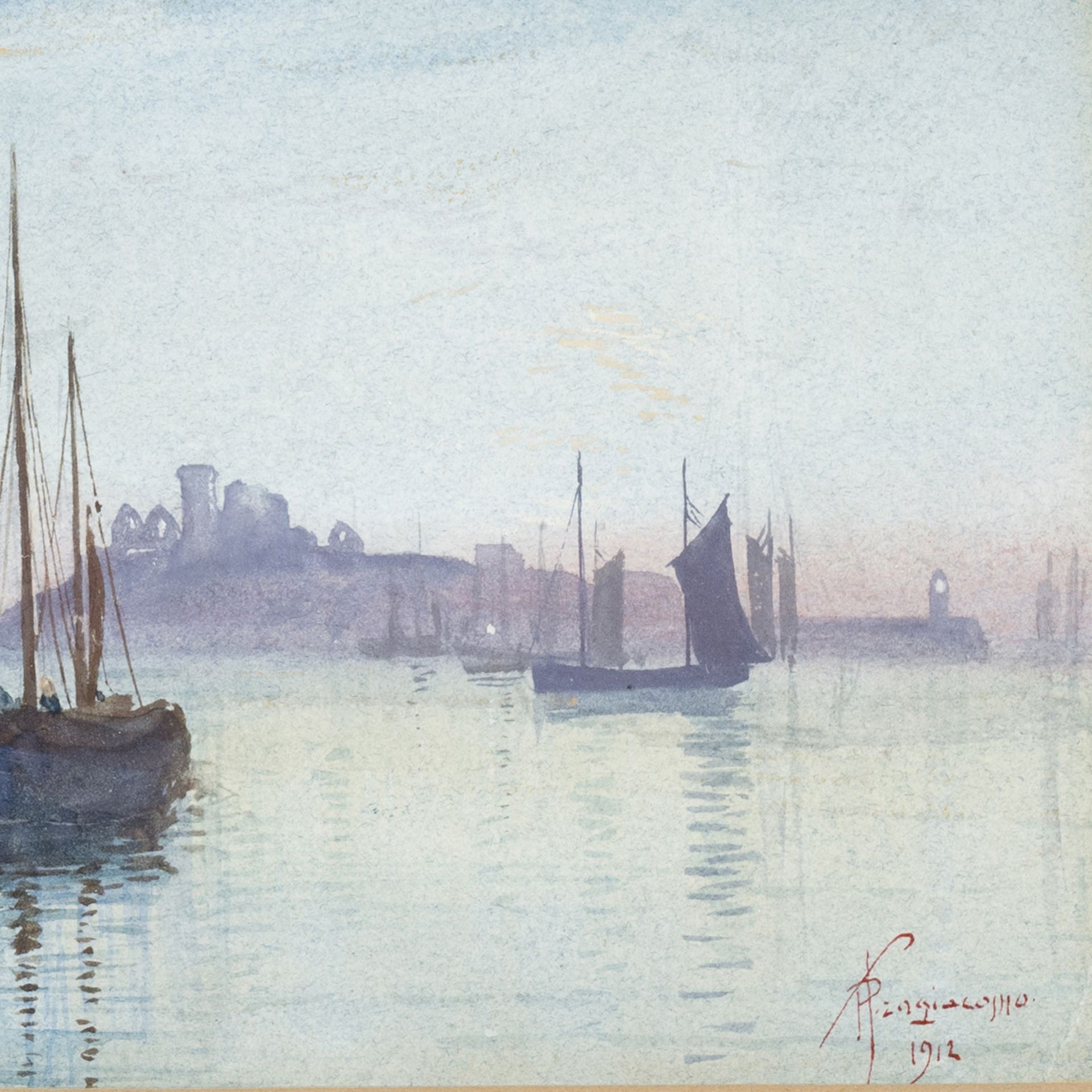 Pietro Fragiacomo (Trieste 1856 - Venezia 1922) attribuito - Image 3 of 4