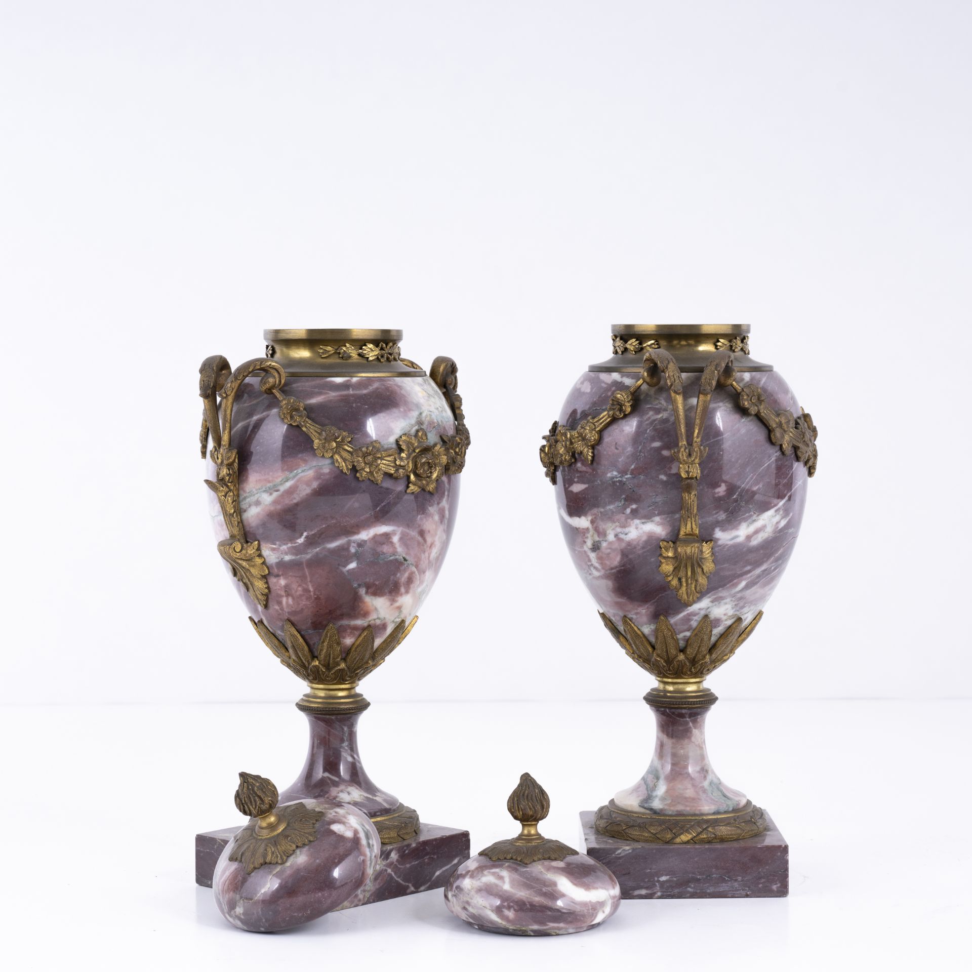 Coppia di vasi in stile Napoleone III - Image 7 of 8