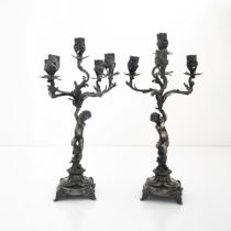 Coppia di candelabri