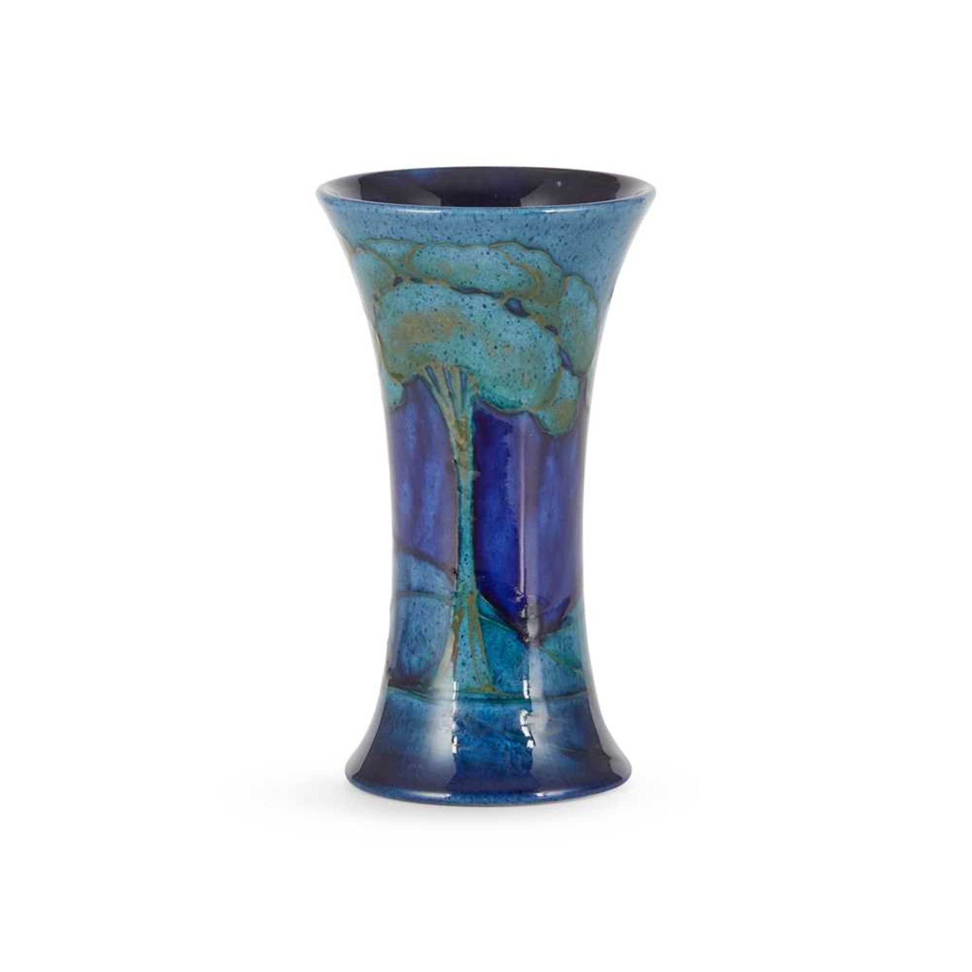 WILLIAM MOORCROFT (BRITISH 1872-1945) FOR MOORCROFT POTTERY, BURSLEM 'MOONLIT BLUE' VASE, CIRCA 19