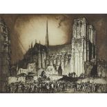 § SIR FRANK BRANGWYN R.A., R.W.S., R.B.A. (BRITISH 1867-1956) NOTRE DAME, PARIS, 1914