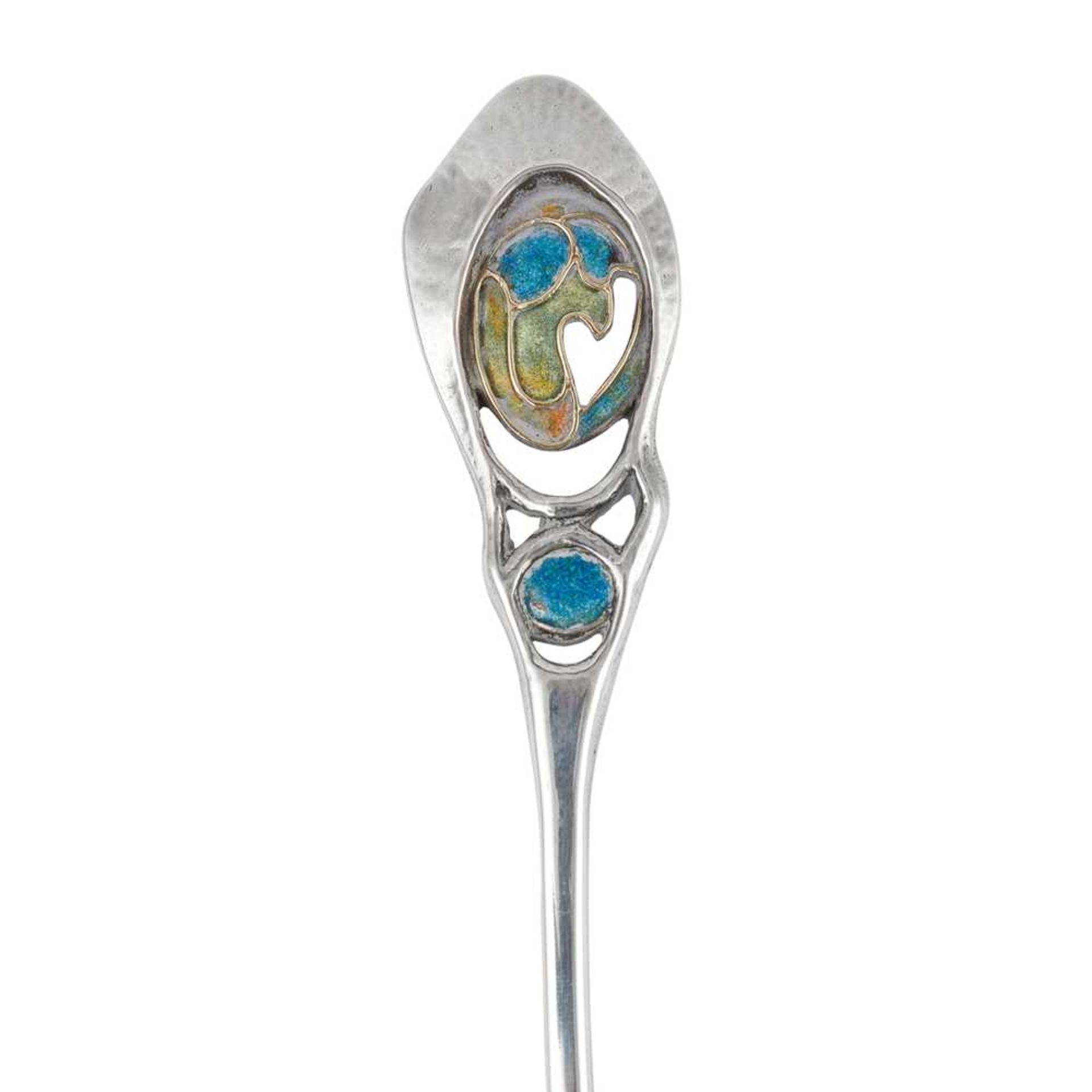 LIBERTY & CO., LONDON ART NOUVEAU SERVING SPOON, BIRMINGHAM 1924 - Image 3 of 7