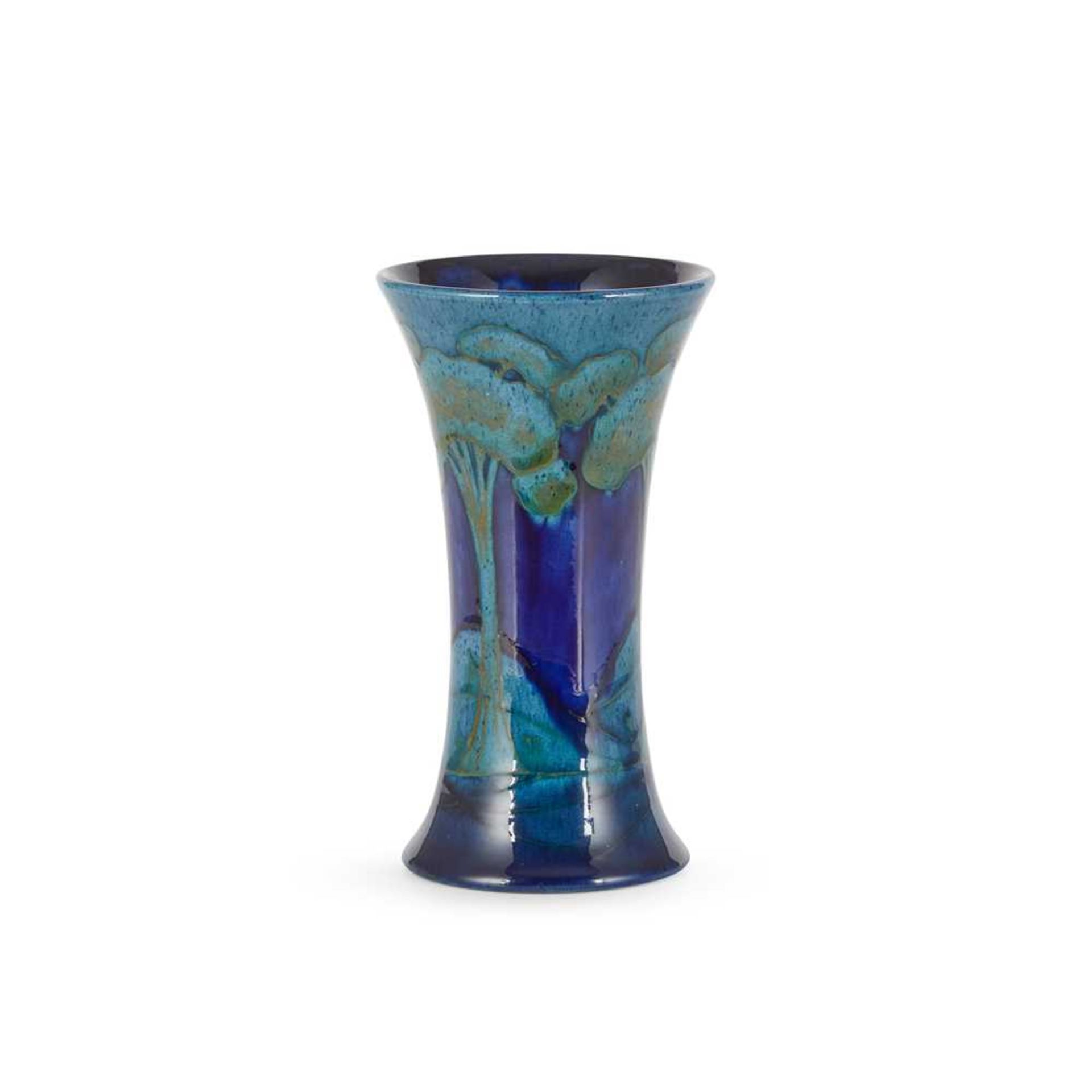 WILLIAM MOORCROFT (BRITISH 1872-1945) FOR MOORCROFT POTTERY, BURSLEM 'MOONLIT BLUE' VASE, CIRCA 19 - Image 4 of 5