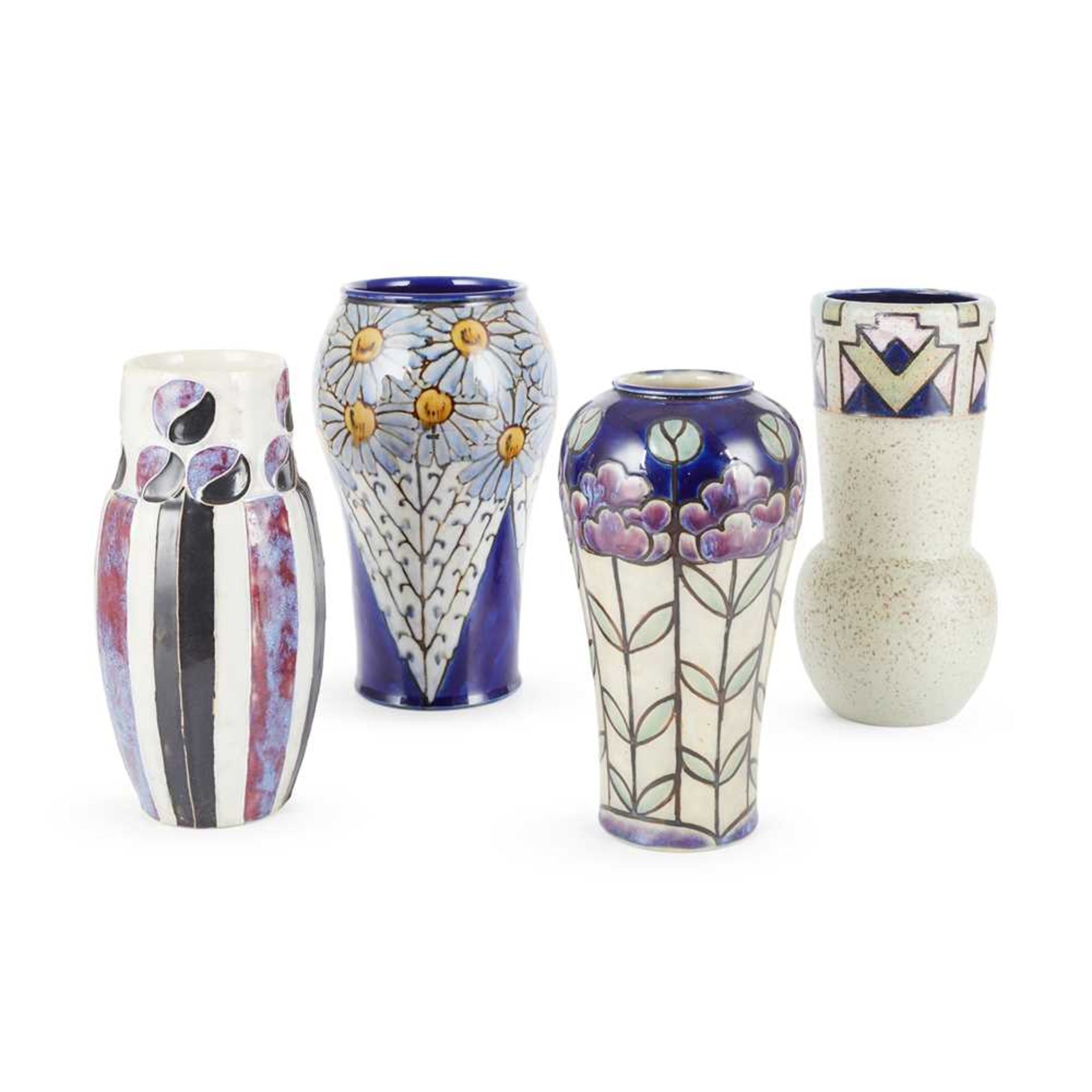 ROYAL DOULTON FOUR VASES, CIRCA 1930