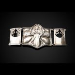 KATE HARRIS (BRITISH 1878-1949) FOR R. H. HALFORD & SONS LTD. ART NOUVEAU BELT BUCKLE, LONDON 1900