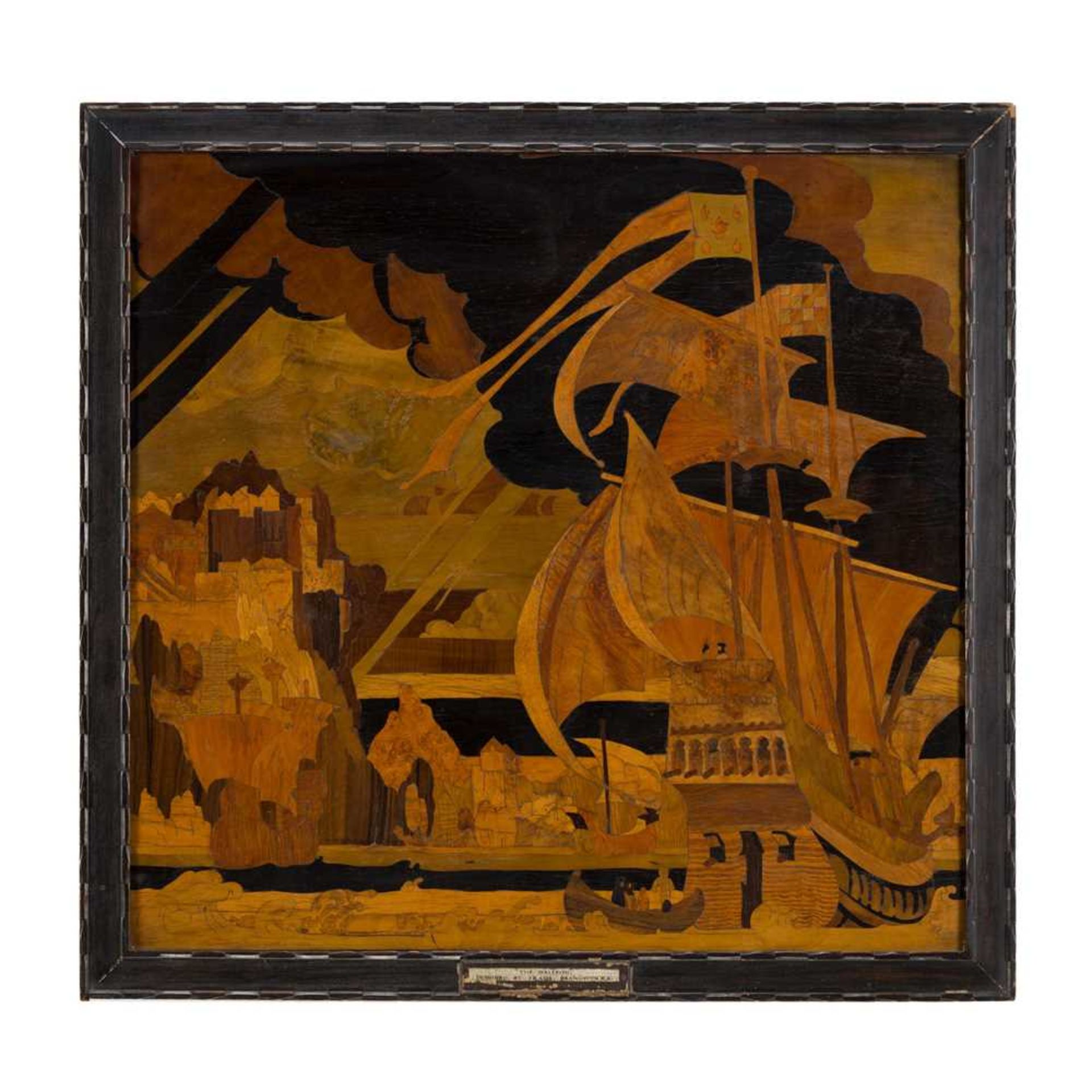 § SIR FRANK BRANGWYN R.A., R.W.S., R.B.A. (BRITISH 1867-1956) FOR ROWLEY GALLERY, LONDON THE GALLEON - Image 2 of 3