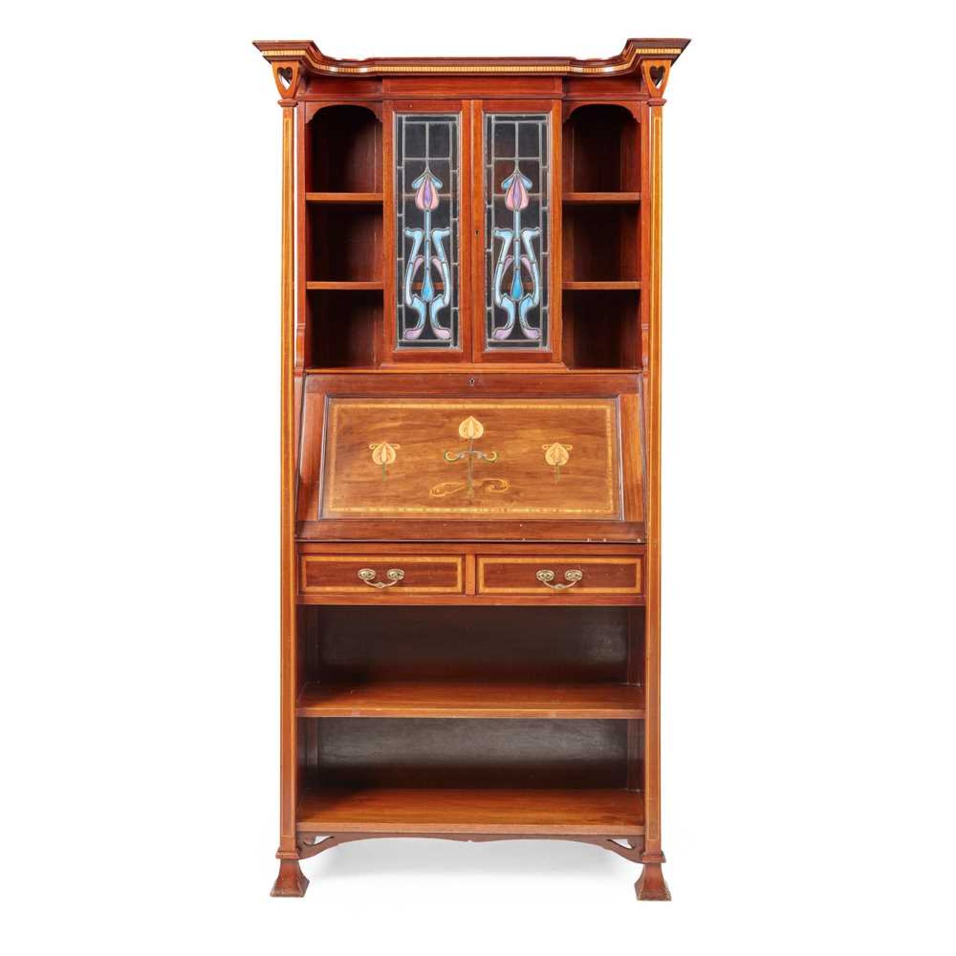 ENGLISH BUREAU BOOKCASE, CIRCA 1905