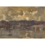 JAMES WATTERSTON HERALD (SCOTTISH 1859-1914) A SCOTTISH TOWN BY NIGHT