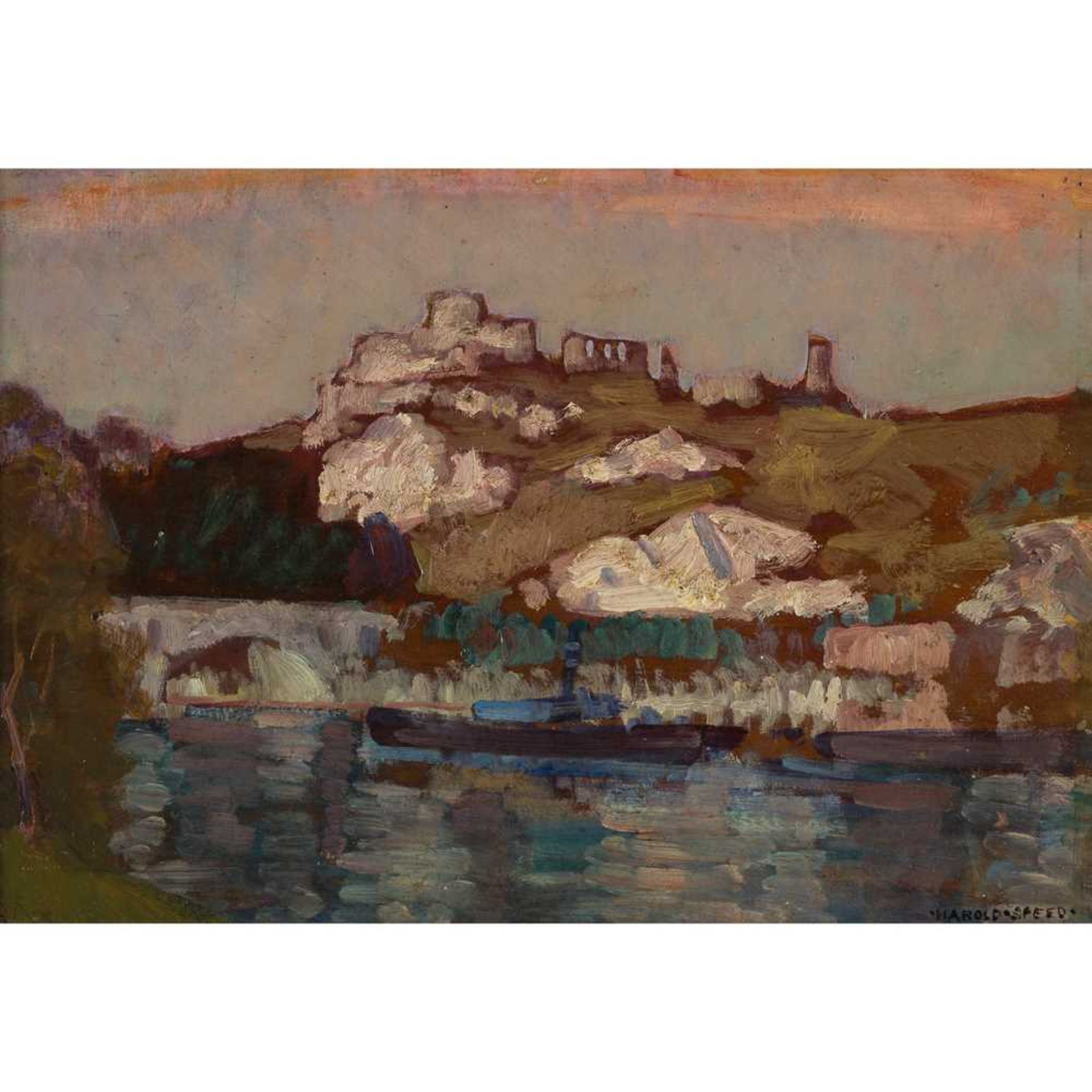 § HAROLD SPEED (BRITISH 1872-1957) STUDY FOR CHATEAU GAILLARD, NORMANDY