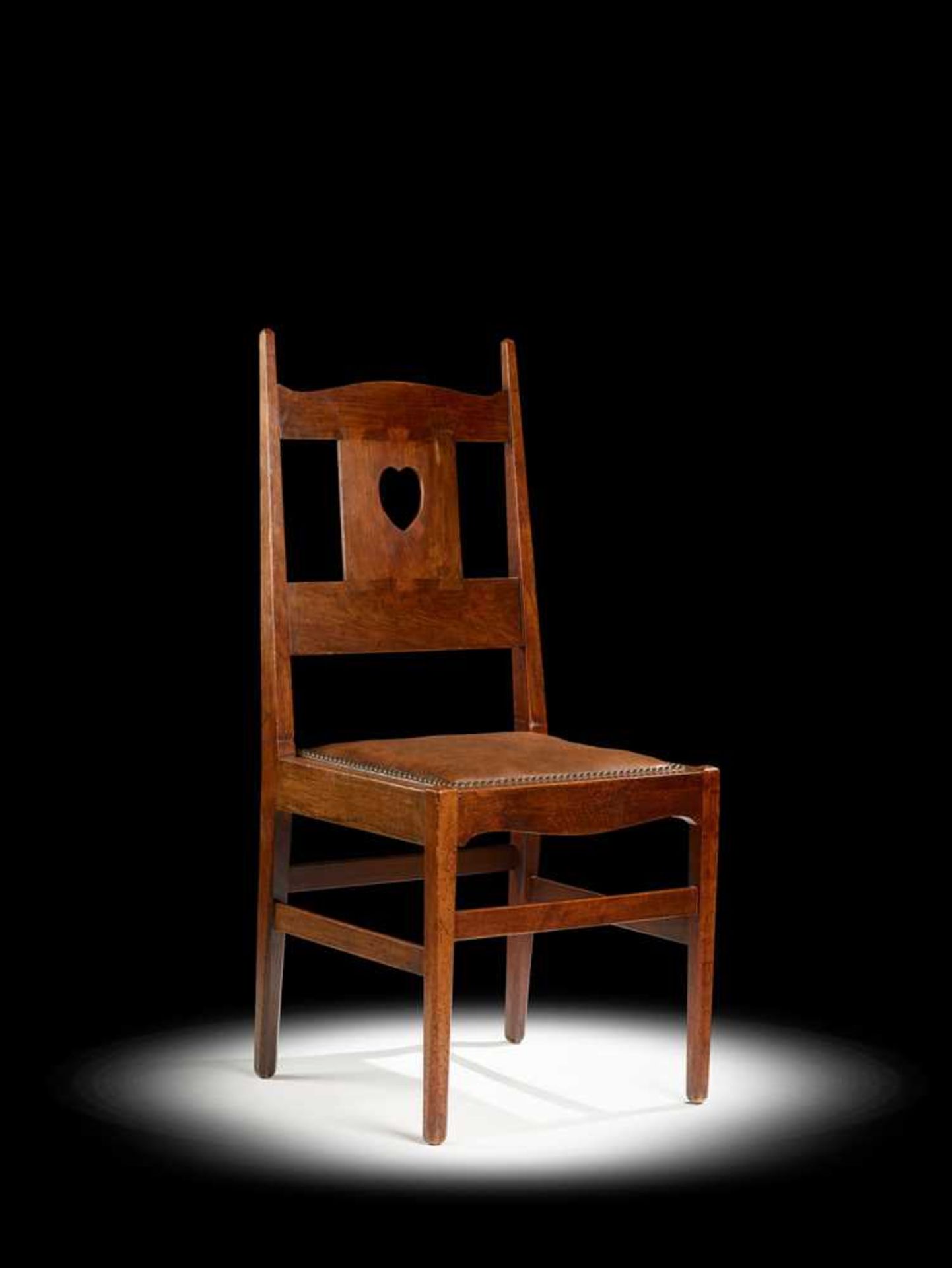 CHARLES FRANCIS ANNESLEY VOYSEY (BRITISH 1857-1941) SIDE CHAIR, CIRCA 1904 - Image 4 of 5