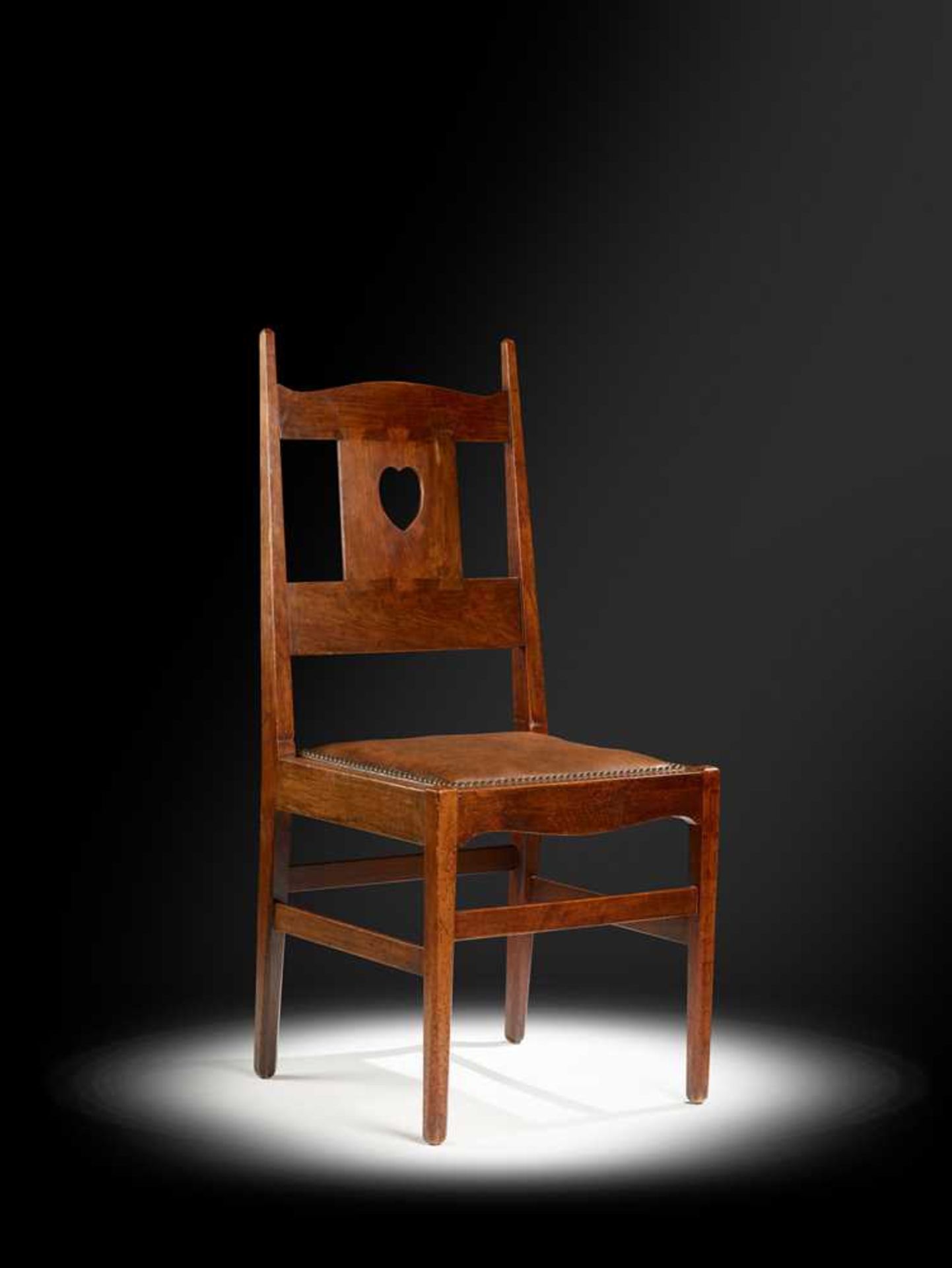 CHARLES FRANCIS ANNESLEY VOYSEY (BRITISH 1857-1941) SIDE CHAIR, CIRCA 1904 - Image 5 of 5