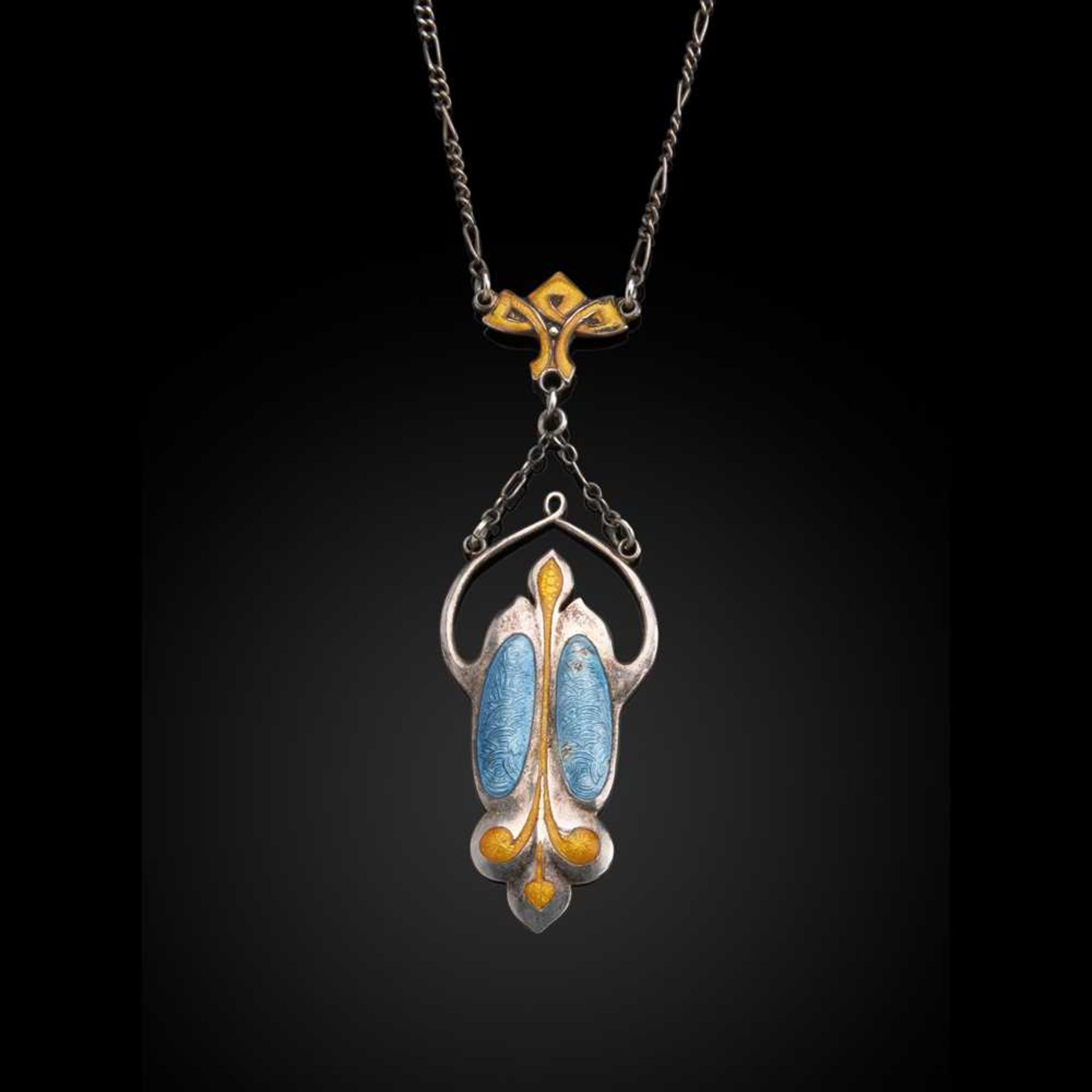 JESSIE MARION KING (BRITISH 1875-1949) (ATTRIBUTED TO), PROBABLY FOR LIBERTY & CO., LONDON PENDANT N - Image 3 of 3