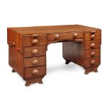 ARTHUR ROMNEY GREEN (BRITISH 1872- 1945) NINE-DRAWER SECTIONAL DESK, CIRCA 1935-40