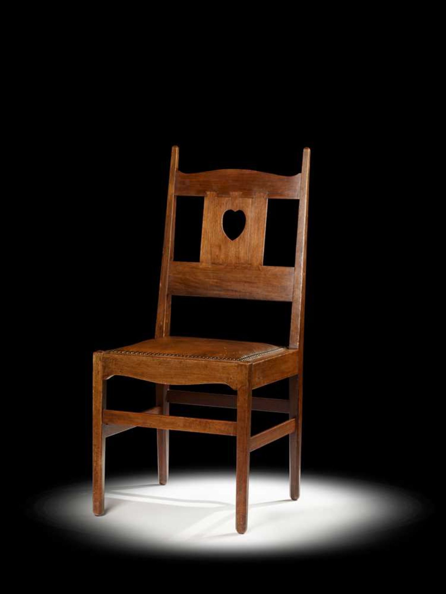 CHARLES FRANCIS ANNESLEY VOYSEY (BRITISH 1857-1941) SIDE CHAIR, CIRCA 1904 - Image 5 of 6