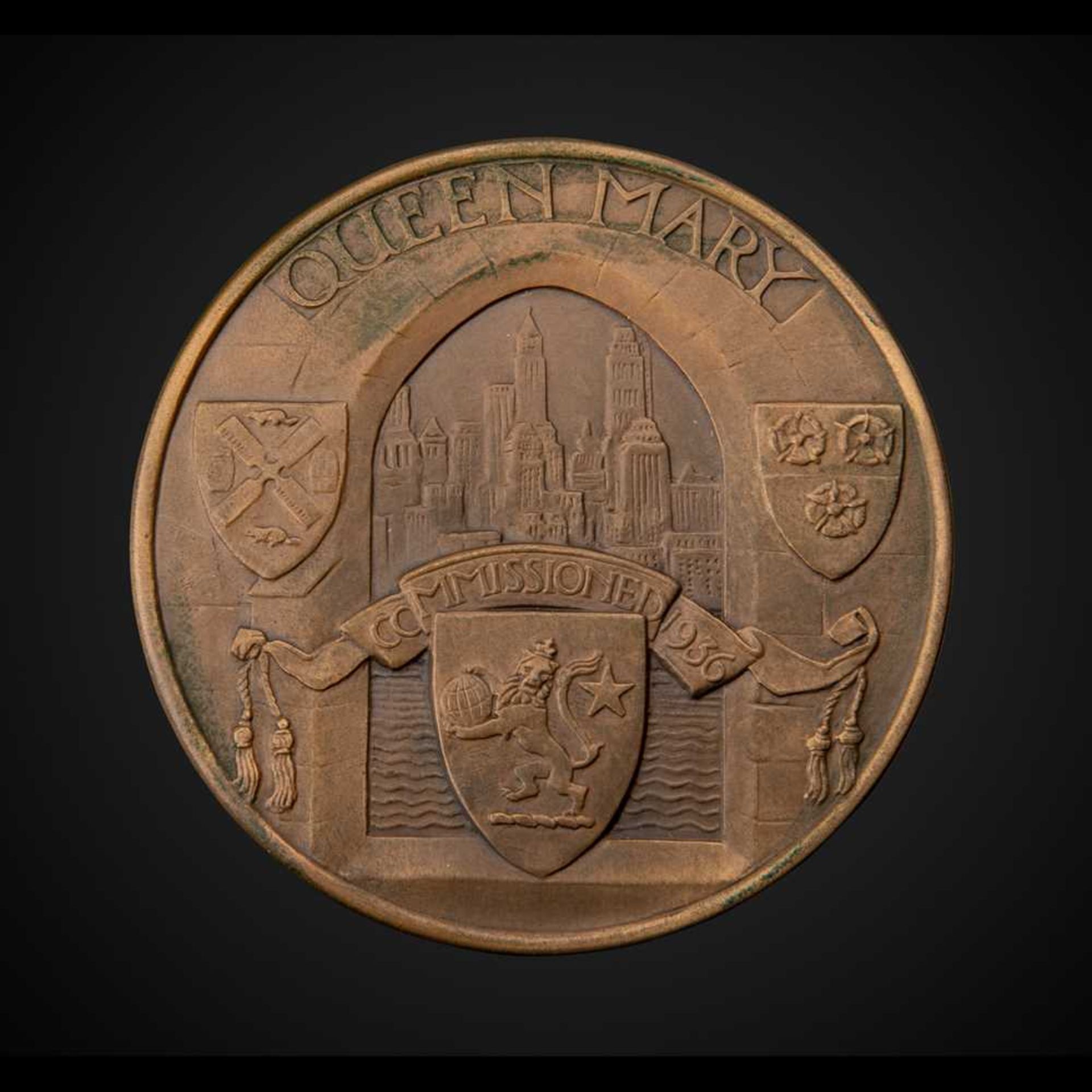 GILBERT BAYES (BRITISH 1872-1953) QUEEN MARY MEDAL, 1936