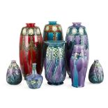 MINTONS LTD. THREE ‘SECESSIONIST WARE’ VASES, 1911