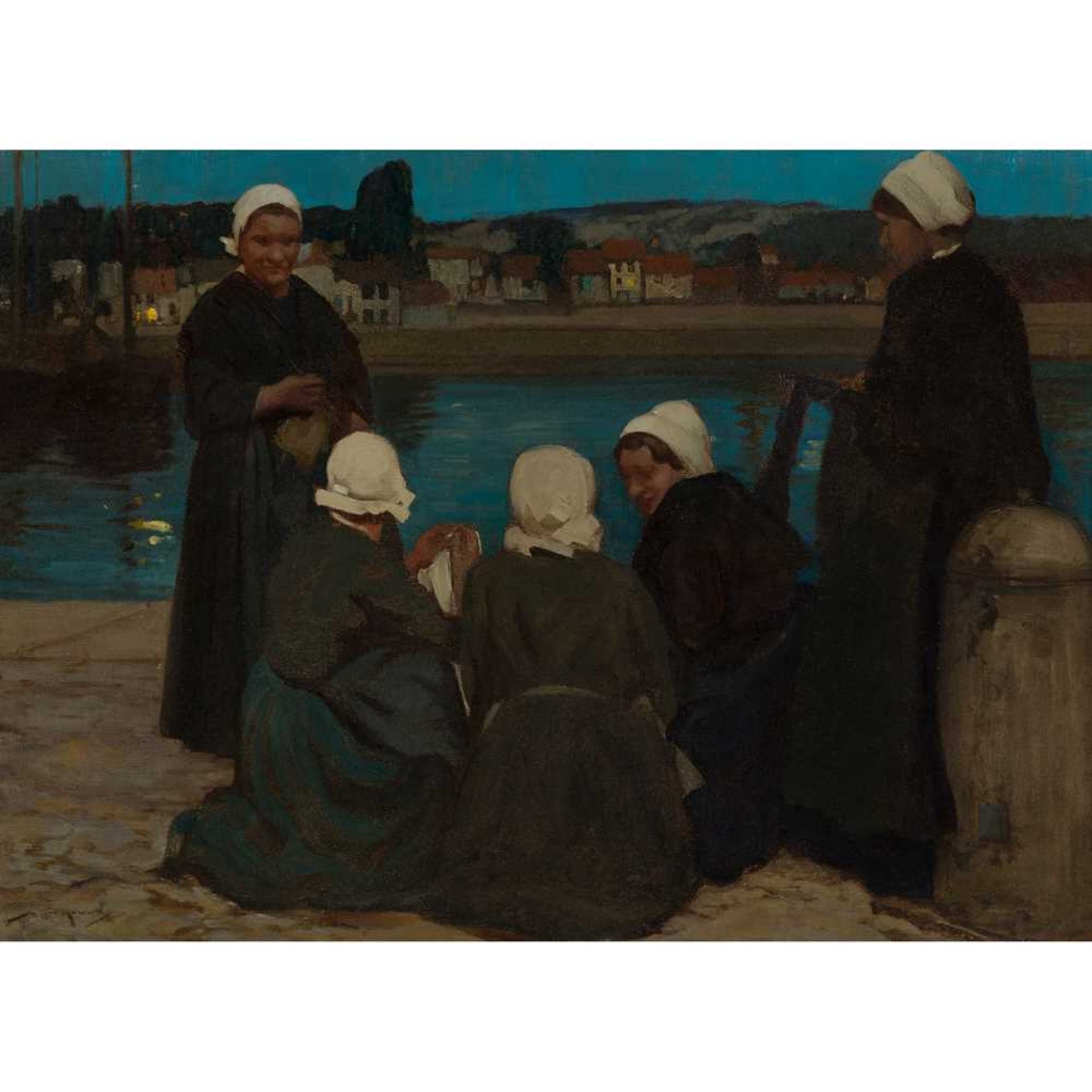 § WILLIAM LEE HANKEY R.W.S. (BRITISH 1869-1952) ETAPLES, FISHERWOMAN