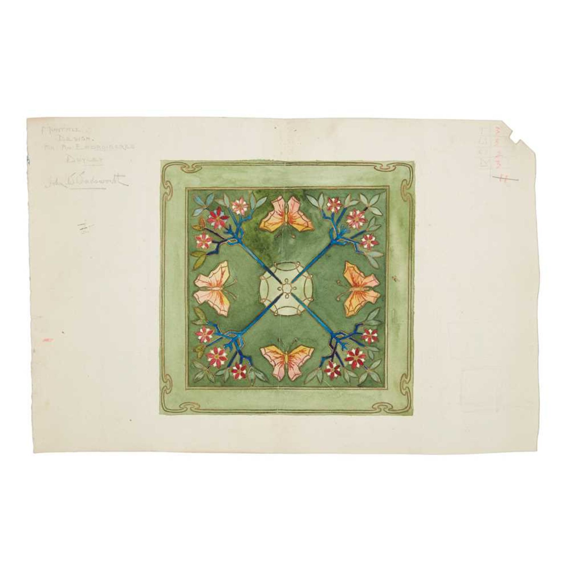 § JOHN WADSWORTH (BRITISH 1879-1955) EXTENSIVE ARCHIVE OF ORIGINAL DESIGNS AND SKETCHES - Image 20 of 20