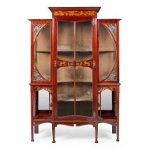 CHRISTOPHER PRATT AND SONS, BRADFORD (ATTRIBUTED TO) DISPLAY CABINET, CIRCA 1910