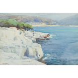 § ALFRED BERGIER (FRENCH 1881-1971) MEDITERRANEAN COAST, OFF PROVENCE