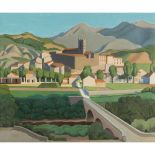 § EDGAR LIONEL HEREFORD (BRITISH 1886-1953) A VILLAGE IN THE PYRENEES