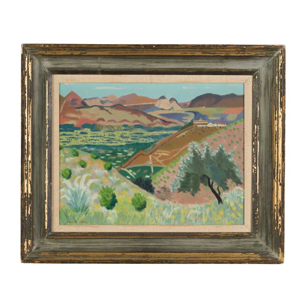 § FRUIN CHARLES BRUCE BRAVINGTON (BRITISH 1910-2000) (ATTRIBUTED TO) MEDITERRANEAN LANDSCAPE WITH FA - Image 2 of 3