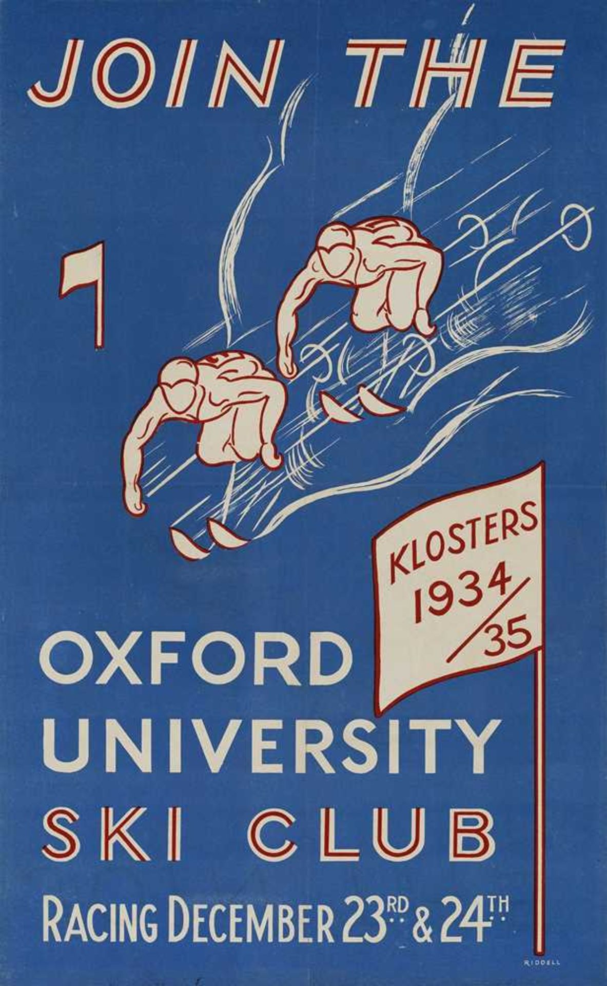 James Riddell (1909-2000) Oxford University Ski Club, Klosters 1934/35