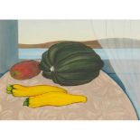 § BET LOW A.R.S.A., R.S.W., R.G.I. (SCOTTISH 1924-2007) STILL-LIFE WITH YELLOW COURGETTE