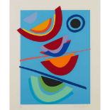 § SIR TERRY FROST R.A. (BRITISH 1915-2003) BLUE CIRCLE - 2003