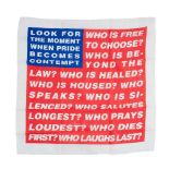 BARBARA KRUGER (AMERICAN 1945-) UNTITLED (FLAG) - 2020