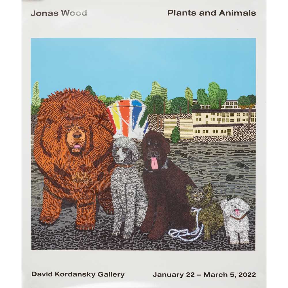 JONAS WOOD (AMERICAN 1977-) THREE EXHIBITION POSTERS: 'INTERIORS AND LANDSCAPES, ' 'PLANTS AND ANIMA - Image 2 of 6
