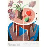 § DAVID HOCKNEY O.M., C.H., R.A. (BRITISH 1937-) FIESTA '88