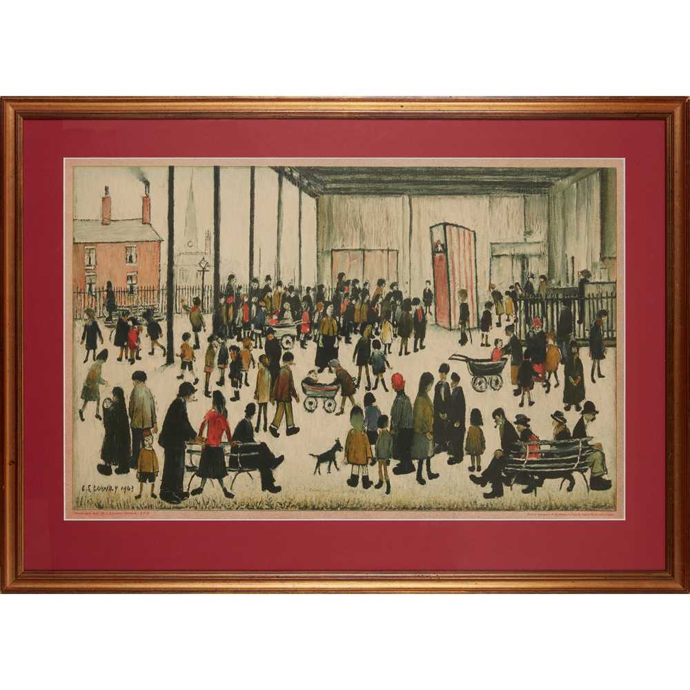 § LAURENCE STEPHEN LOWRY (BRITISH 1887-1976) PUNCH AND JUDY (S.P. 21) - Image 2 of 3