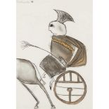 § PATRICIA DOUTHWAITE (SCOTTISH 1939-2002) ROMAN CHARIOT - 1990