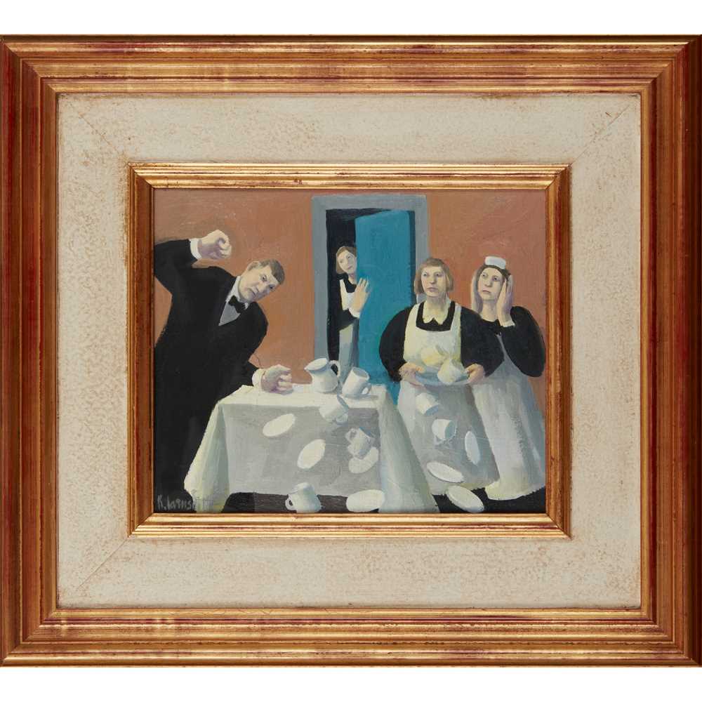 § KAROLINE LARUSDOTTIR (ICELANDIC/BRITISH 1944-2019) THE ANGRY WAITER - Image 2 of 3