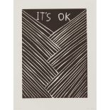 § DAVID SHRIGLEY O.B.E. (BRITISH 1968-) IT'S OK - 2015