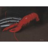 § JACK KNOX R.S.A., R.S.W., R.G.I. (SCOTTISH 1936-2015) STILL-LIFE: LOBSTER AND FISH