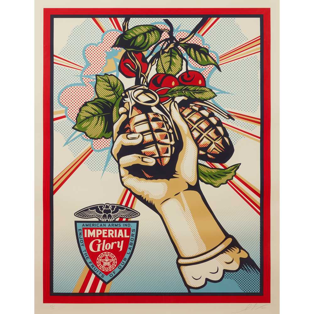 SHEPARD FAIREY (AMERICAN 1970-) IMPERIAL GLORY - 2012