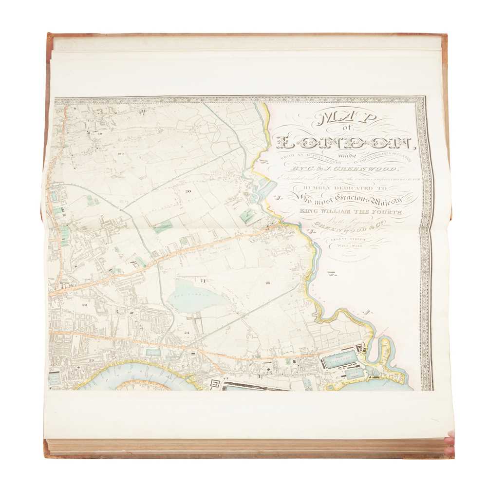 Greenwood, C. & J. Map of London made from an Actual Survey in the Years 1824, 1825 & 1826